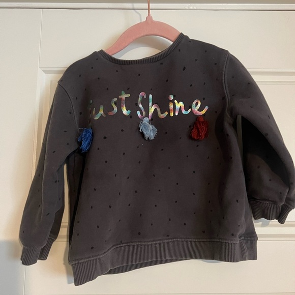 $15 ADD ON Zara Sweatshirt‎ Dress Toddler Kids Just Shine Sweatshirt 3-4Y 3t 4T - Picture 3 of 4